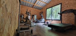 Fitness centrum a/nebo fitness zařízení v ubytování Le Clos d'Ô Maison de charme La Salamandre avec sa piscine chauffée proche de Sarlat