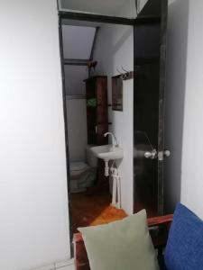 Koupelna v ubytování Confortable Suite con terrza