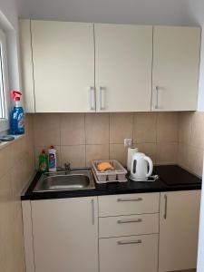 Kuchyň nebo kuchyňský kout v ubytování Apartmani Filip