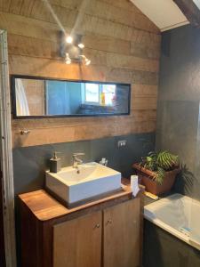 Ένα μπάνιο στο Hacienda Totoral - Frutillar