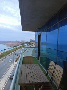 Un balcón o terraza de Appartement lux vue sur mer