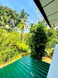 desde el balcón de una casa con alfombra verde en Villa Arshu., en Bentota
