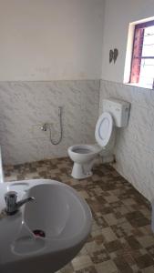 a bathroom with a toilet and a sink at Munnar Home Stay in Munnar