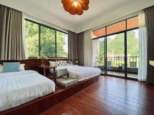 Katil atau katil-katil dalam bilik di 林涧小栈Linger house +37 gambar