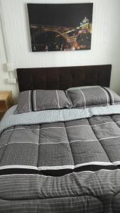 Postel nebo postele na pokoji v ubytování Cabañas y hostal sol de oriente
