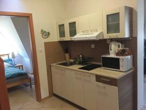 Kuchyňa alebo kuchynka v ubytovaní Mezonetové apartmány Lea a Laura Donovaly