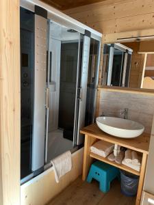 Koupelna v ubytování B&B IL Nido