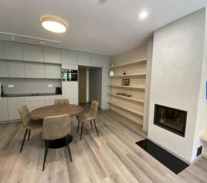 Kuchyň nebo kuchyňský kout v ubytování Apartmán Alenka