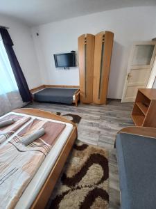 Posteľ alebo postele v izbe v ubytovaní Aquatherma Apartman