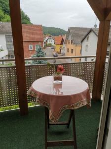 Balkón nebo terasa v ubytování Ferienwohnung Yuan