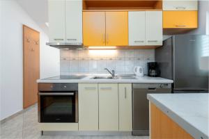 Kuchyň nebo kuchyňský kout v ubytování Green Hills Apartment