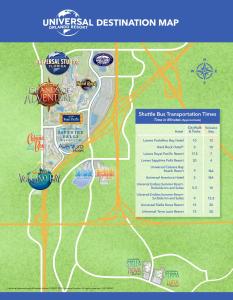 une carte de la carte de destination finale des terres disneyland dans l'établissement Universal's Stella Nova Resort, à Orlando
