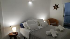 Postel nebo postele na pokoji v ubytování Apartamento mágico con vistas al mar