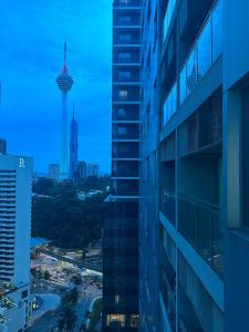 Nespecifikovaný výhled na destinaci Kuala Lumpur nebo výhled na město při pohledu z hostelu