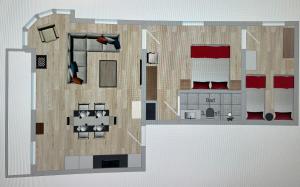 Kuchyň nebo kuchyňský kout v ubytování Ferienapartment Residenz "Weisses Rössl am See"