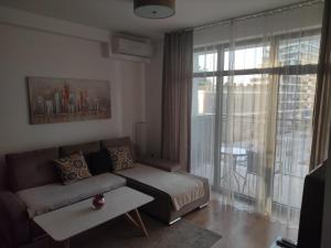 Zona d'estar a Belgrade Waterfront Comfortable Apartment