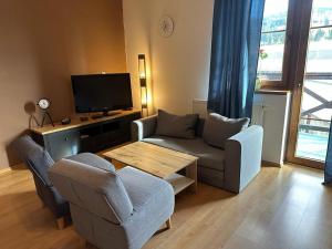 Televisyen dan/atau pusat hiburan di Apartmán Železná Ruda
