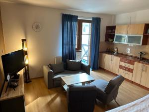 Kuchyň nebo kuchyňský kout v ubytování Apartmán Železná Ruda + 11 fotografií