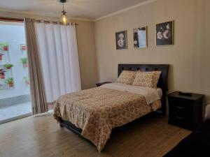 מיטה או מיטות בחדר ב-Casa de campo Gretta, !Precios flexibles!