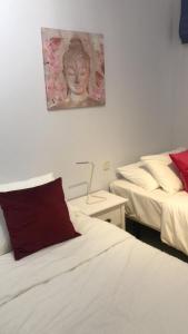 Postel nebo postele na pokoji v ubytování Villa Feliz 164 Bahia Sunset Beach mit 4 Schlafzimmern