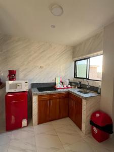 Η κουζίνα ή μικρή κουζίνα στο GALASUITES