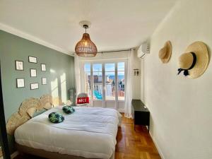Nice 2P Vue Mer- 5min plage, Terrasse, AC, Parking