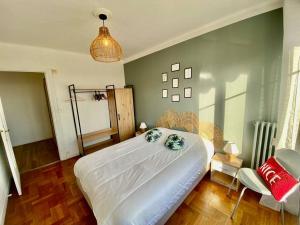 Nice 2P Vue Mer- 5min plage, Terrasse, AC, Parking