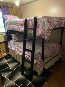 Katil dua tingkat atau katil-katil dua tingkat dalam bilik di Air b/b lodge