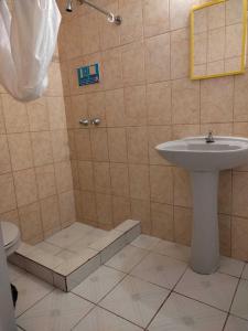 Koupelna v ubytování HOTEL DACIN