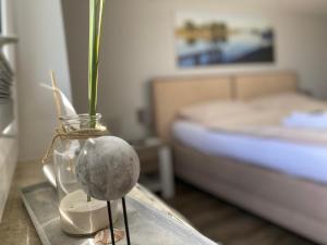 Postel nebo postele na pokoji v ubytování Zum Alten Fährhaus - Bed & Breakfast