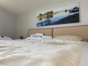 Postel nebo postele na pokoji v ubytování Zum Alten Fährhaus - Bed & Breakfast