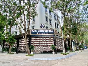 a building with a sign that reads babo nooco hotel at Bao Ngoc hotel Pháp Vân in Hanoi