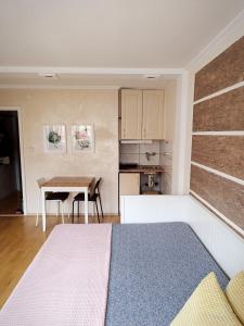 Küche/Küchenzeile in der Unterkunft Apartment am Bach