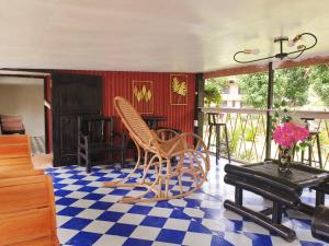 Balkón nebo terasa v ubytování EDMUND's GARDEN INN