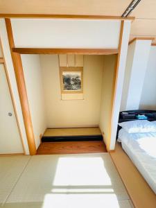 Postel nebo postele na pokoji v ubytování 糖果屋