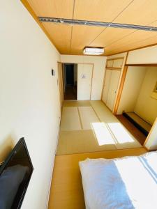 Postel nebo postele na pokoji v ubytování 糖果屋
