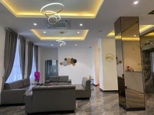 Χώρος καθιστικού στο Swasana Hotel Medan