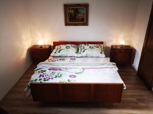 Cama o camas de una habitación en Ranč Nová Zem