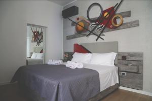 Postel nebo postele na pokoji v ubytování T rooms