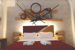 Postel nebo postele na pokoji v ubytování T rooms