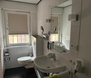 Koupelna v ubytování Hotel Mietz