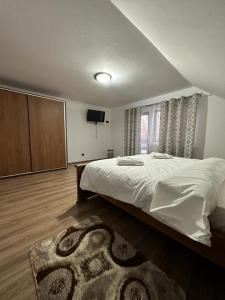 Un pat sau paturi într-o cameră la Casa Nicoleta
