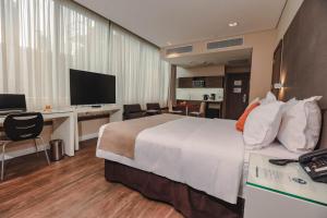 TV i/ili zabavni centar u objektu Paseo La Galería Hotel & Suites