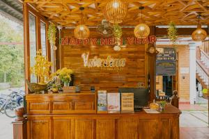 a happy new year sign on a store front at Valentina Resort & Spa Phu Quoc in Phú Quốc