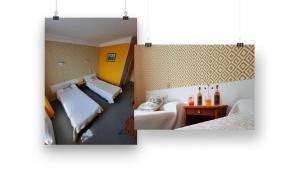 Postel nebo postele na pokoji v ubytování Auberge Béarn Bigorre