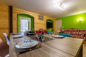 Χώρος καθιστικού στο La marmotte