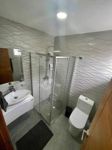 Koupelna v ubytování PIANTINI CITY CENTER LUX SUITE 503