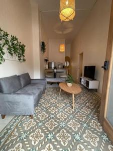 Posezení v ubytování Chic and classic apartment in Condado Apt 2