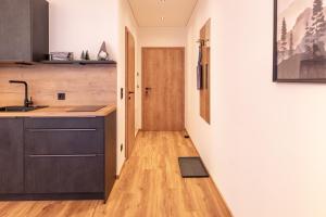 Eldhús eða eldhúskrókur á Feiserhof Navis - Appartements