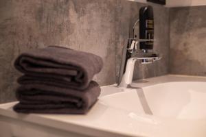 Baðherbergi á Feiserhof Navis - Appartements